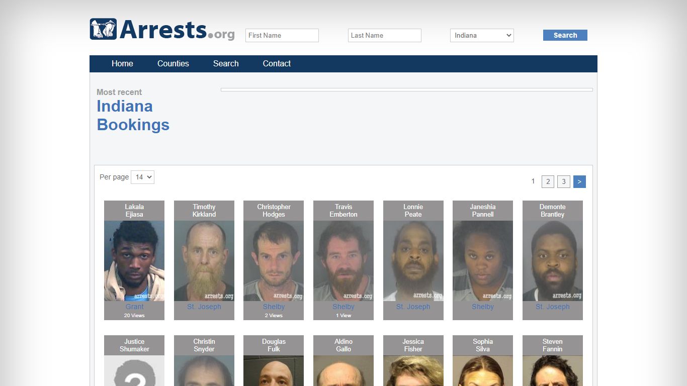 Indiana Arrests and Inmate Search