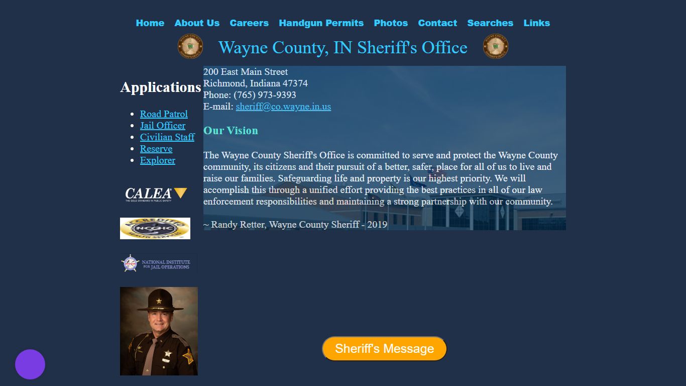 Wayne County, Indiana Sheriff's Office